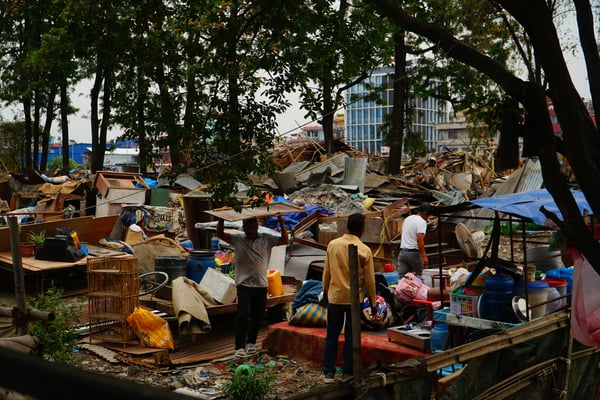 The landless become homeless